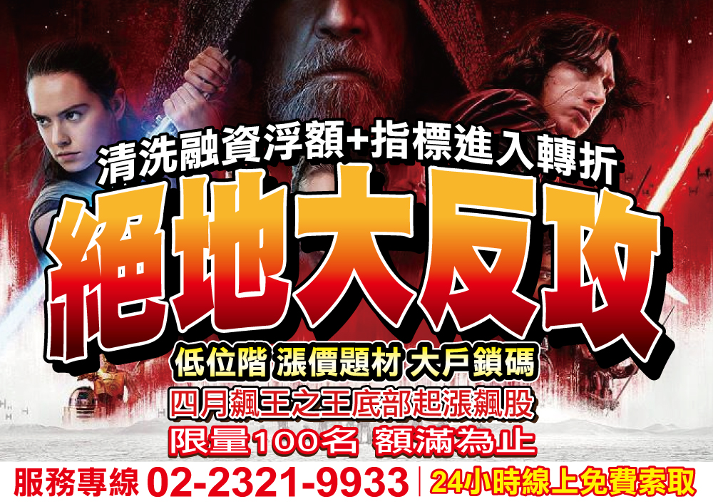 絕地大反攻-四月飆王之王底部起漲飆股